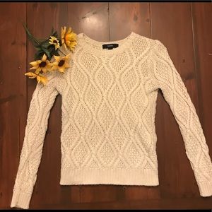 Chunky knit cream sweater